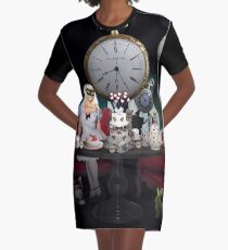 Alice In Wonderland Collage Graphic T-Shirt Dress