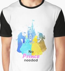 No Prince Needed Inspired Silhouette Graphic T-Shirt