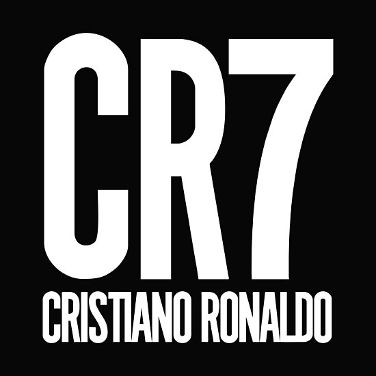 Lámina fotográfica «CR7 logo Cristiano Ronaldo» de ...