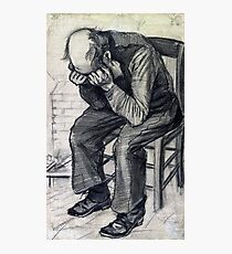 Old Man with his Head in his Hands ("At Eternity's Gate") van Gogh, 1882 Photographic Print
