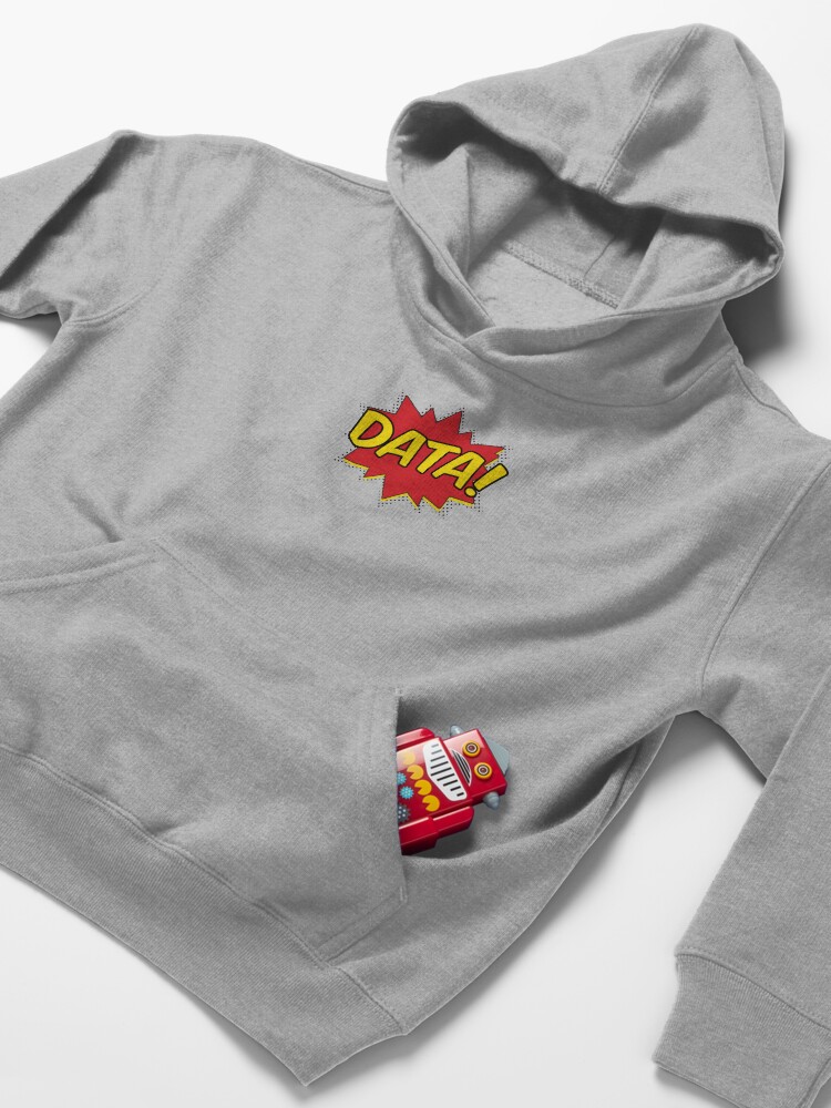 Alternate view of Data Pow Kids Pullover Hoodie