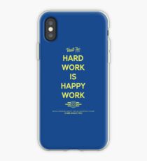 Hard Work is Happy Work iPhone Case