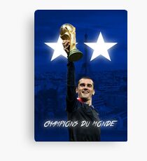 Antoine Griezmann - France - World Cup Champions 2018 - Champions Du Monde Canvas Print