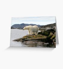 Black Tongued Bear Greeting Card