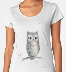 Beautiful funny owl Women's Premium T-Shirt