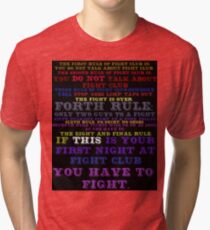 Rules of Fight Club Tri-blend T-Shirt