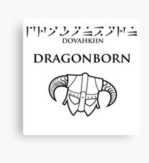 Dovahkiin - Dragonborn Canvas Print