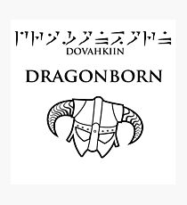 Dovahkiin - Dragonborn Photographic Print