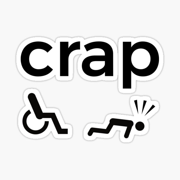 Funny Wheelchair Stickers Redbubble