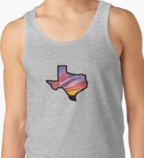 Texas Lone Star State Sunset Design Tank Top
