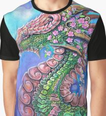 Blossom Tree Dragon Graphic T-Shirt