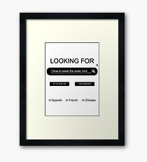 la casa de papel Framed Print