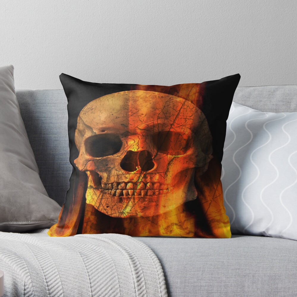 Skull Throw Pillow
