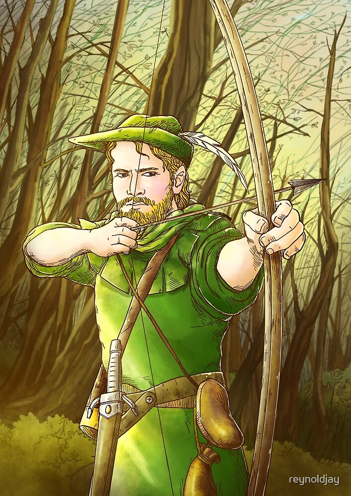 Car Tablet Vinyl Decal Robin Hood Archery Bow and Arrow