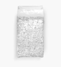Physics Math Equations Duvet Cover