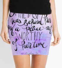 She decided the past was behind her... Mini Skirt