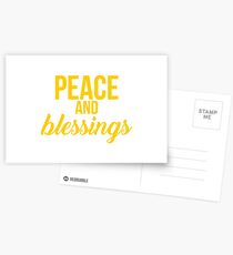 Peace and Blessings Postcards