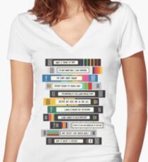 Brooklyn Nine-Nine Sex Tapes Women's Fitted V-Neck T-Shirt