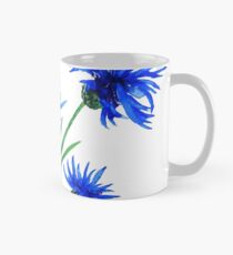 blaue Kornblumen Aquarell Tasse (Standard)