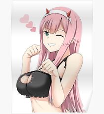 ZeroTwo Kitty Keyhole Poster