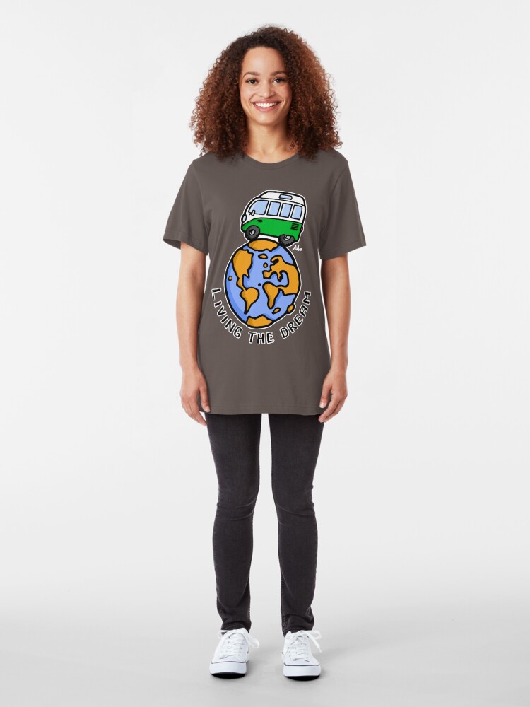 Vista alternativa de Camiseta ajustada Living the dream