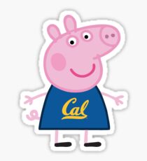 Peppa Pig University of California Berkeley Cal Go Bears Berk Sticker