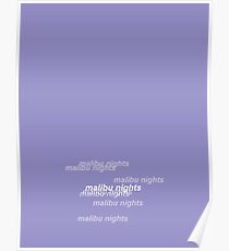 malibu nights Poster