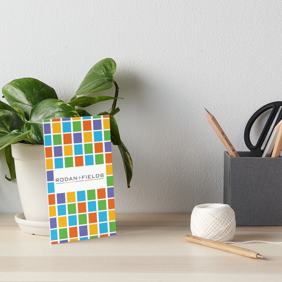 Rodan and Fields Blocks Art Board Print