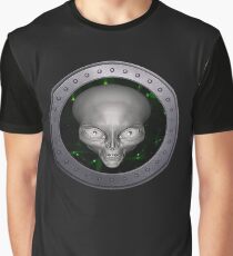 Alien UFO Porthole (without text) Graphic T-Shirt