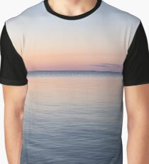 Silky and Transparent - Dawn Gradient on the Waterfront Graphic T-Shirt