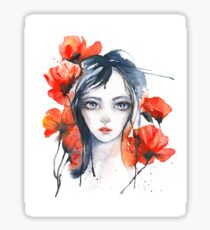 And Poppyflowers are Blossoming... Sticker