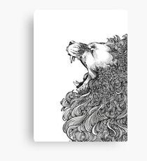 The Black Lion's Roar Canvas Print