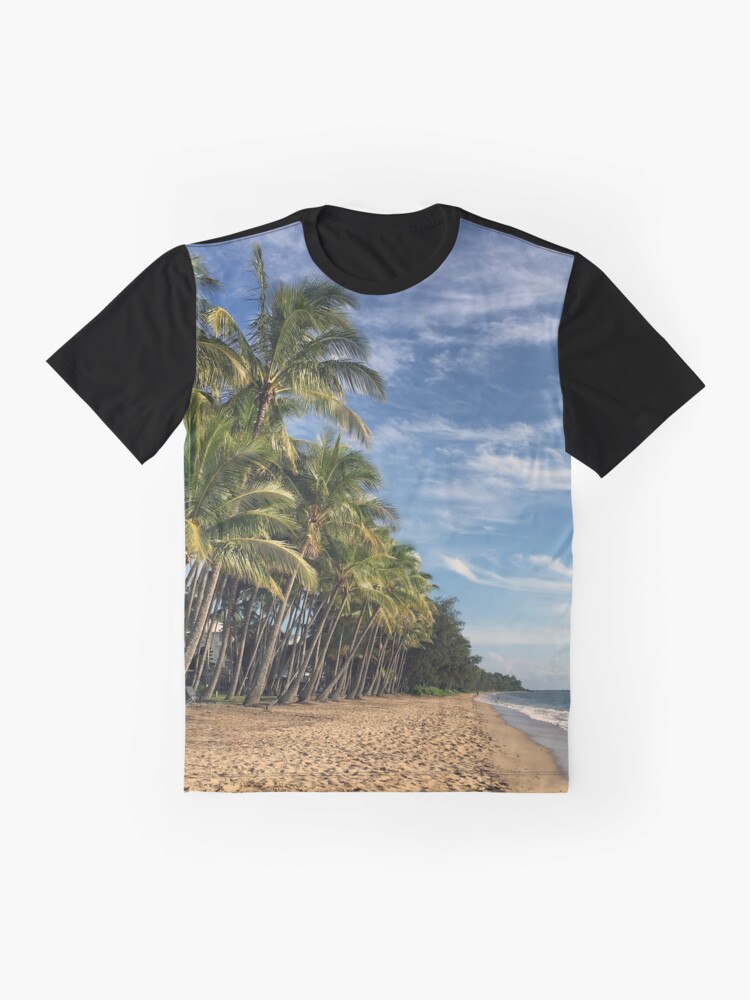 Alternate view of Palm Cove Beach, a strong and beautiful image Graphic T-Shirt