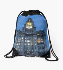 The Royal Liver Building Drawstring Bag