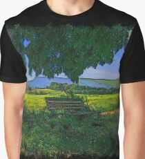 Rural area drawn Art Graphic T-Shirt