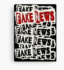 FAKE NEWS FAKE NEWS FAKE NEWS Canvas Print