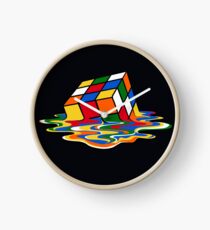 Melting Rubiks Cube: Sheldon from 'The Big Bang Theory' Cool Nerdy Gift Ideas! Clock