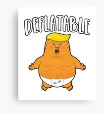 Deflatable Baby Trump Balloon Baby Trump Blimp Canvas Print