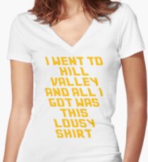 Back To The Future Lousy Shirt Women's Fitted V-Neck T-Shirt