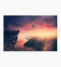 purple sunset silence Photographic Print