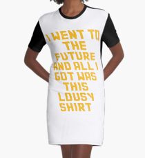 Back To The Future Lousy Shirt Graphic T-Shirt Dress