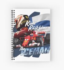 Kimi Raikkonen The Iceman Spiral Notebook