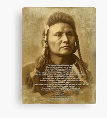Chief Joseph of the Nez Perce Canvas Print