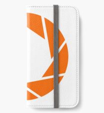 Aperture Science (Orange) Logo iPhone Wallet/Case/Skin