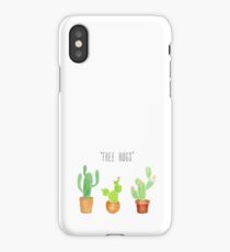 Funny cactus, free hugs iPhone Case