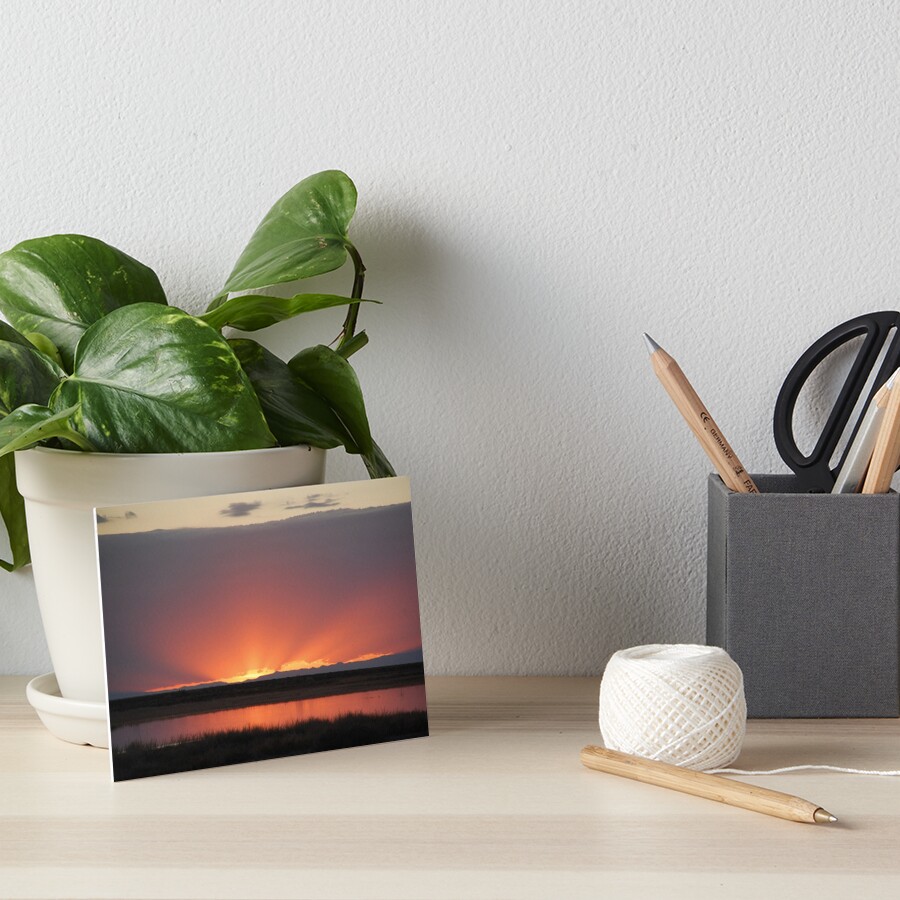 Northern Nevada Sunset Art Board Print