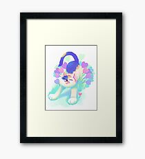 Flower Patch Cat Framed Print