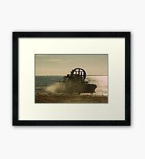 Hovercraft gold Framed Print