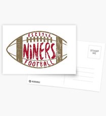 49ERS FOOTBALL - DISTRESSED DESIGN WITH ESTABLISHED DATE Postcards