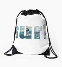 Surf's Up Drawstring Bag